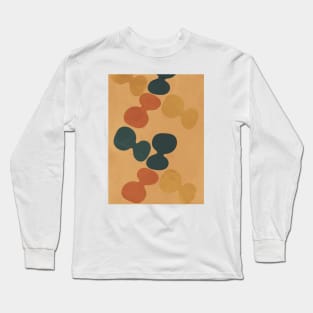 Nordic Earth Tones - Abstract Shapes 6 Long Sleeve T-Shirt